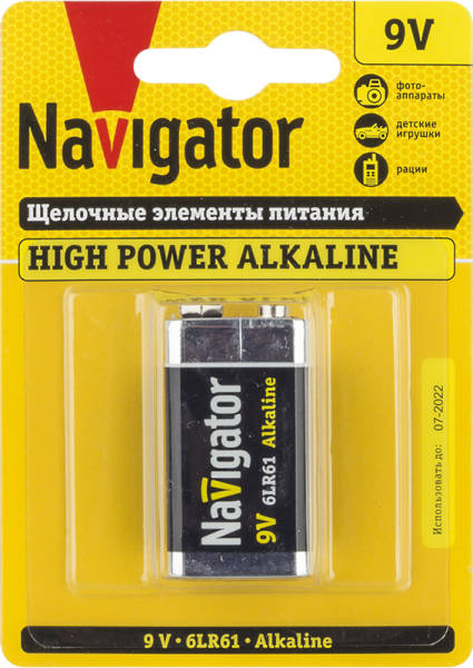 Батарейка NBT-NE-6LR61-BP1 крона от магазина РЭССИ