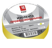Изолента EKF 018x19 мм 20 м желтая plc-iz-a-y от магазина РЭССИ