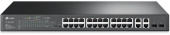 Коммутатор TP-Link SL2428P (L2) 24x100Мбит/с 4x1Гбит/с 2xКомбо(1000BASE-T/SFP) 24PoE+ 250W управляемый от магазина РЭССИ