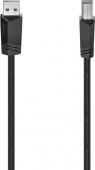 Кабель Hama H-200602 00200602 ver2.0 USB A (m) USB B(m) 1.5м черный от магазина РЭССИ