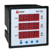 Цифровой трехфазный амперметр  EKF на панель PROxima ad-723 от магазина РЭССИ