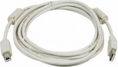 Кабель Ningbo USB2.0-AM/BM-3M-MG USB A(m) USB B(m) 3м феррит.кольца серый от магазина РЭССИ
