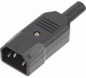 Вилка Lanmaster LAN-IEC-320-C14/90 угловая от магазина РЭССИ