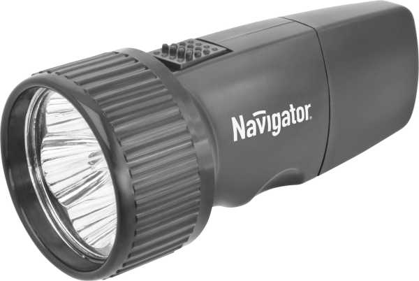 Фонарь светодиодный NPT-CP02-ACCU 5LED аккумуляторный с вилкой для зарядки пластик от магазина РЭССИ