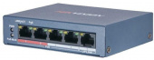 Коммутатор Hikvision DS-3E0105P-E/M(B) 4x100Mb 4PoE+ 35W неуправляемый от магазина РЭССИ