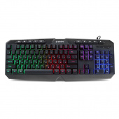 Клавиатура с подсветкой Gembird KB-G420L USB черный 114 кл. м/медиа Rainbow кабель 1.5м от магазина РЭССИ