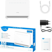 Роутер беспроводной Cudy LT700E AC1200 10/100BASE-TX/4G cat.6 белый от магазина РЭССИ