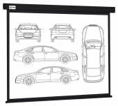 Экран Cactus 213x213см Wallscreen CS-PSW-213X213-BK 1:1 настенно-потолочный рулонный черный от магазина РЭССИ