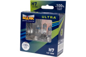Автомобильная галогенная лампа МАЯК H7 12V 55W PX26d Super Light +100%  ULTRA 2 шт. 82720SL+100 от магазина РЭССИ