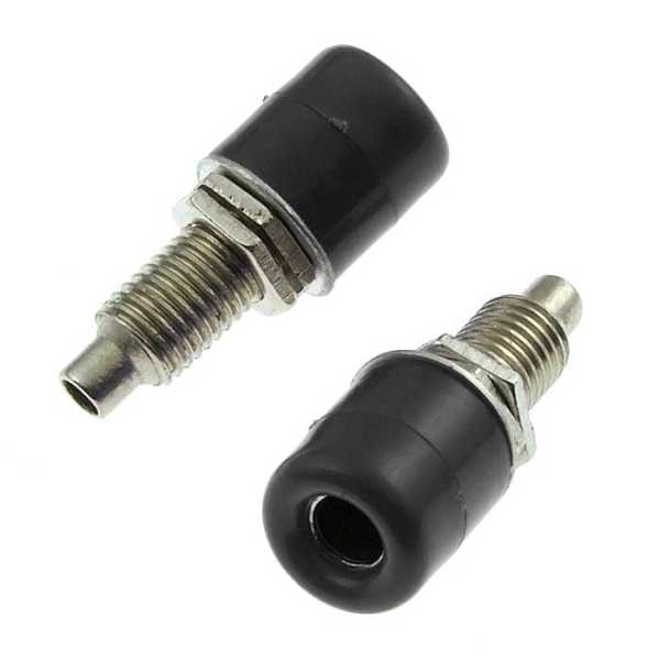 Z011 4mm panel jack BLACK от магазина РЭССИ