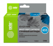 Картридж струйный Cactus CS-CZ110AE №655 голубой (14.6мл) для HP DJ IA 3525/5525/4525 от магазина РЭССИ
