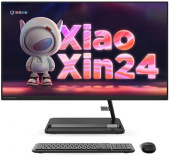 Моноблок Lenovo XiaoXin 23.8" Full HD Ryzen 5 7430U (2.3) 8Gb SSD512Gb RGr Windows 11 trial (для ознакомления) Professional GbitEth WiFi BT 90W клавиатура мышь Cam черный 1920x1080 от магазина РЭССИ