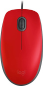 Мышь Logitech M110 Silent красный/черный оптическая (1000dpi) silent USB (2but) от магазина РЭССИ