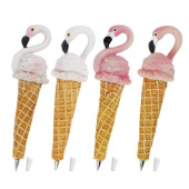 Фигурная ручка BRAUBERG МОРОЖЕНОЕ-ФЛАМИНГО синяя 4 дизайна 0.5 мм дисплей 142764 от магазина РЭССИ