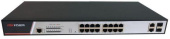 Коммутатор Hikvision DS-3E2318P 16x100Мбит/с 2x1Гбит/с 2xКомбо(1000BASE-T/SFP) 16PoE+ 300W управляемый от магазина РЭССИ