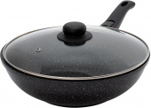 Сковорода ВОК (WOK) Starwind Chef Induction SW-CHI4028W круглая 28см покрытие: Pfluon ручка съемная (с крышкой) черный от магазина РЭССИ