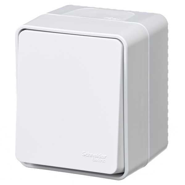 AtlasDesign PROFI IP54 О/У 1-клавишный кнопочный ВЫКЛЮЧАТЕЛЬ 10 АХ, БЕЛЫЙ от магазина РЭССИ