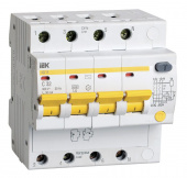 Выключатель автом. дифф. тока IEK MAD10-4-032-C-030 АД14 32A тип C 4.5kA 30мА AC 4П 400В 5мод белый (упак.:1шт) от магазина РЭССИ