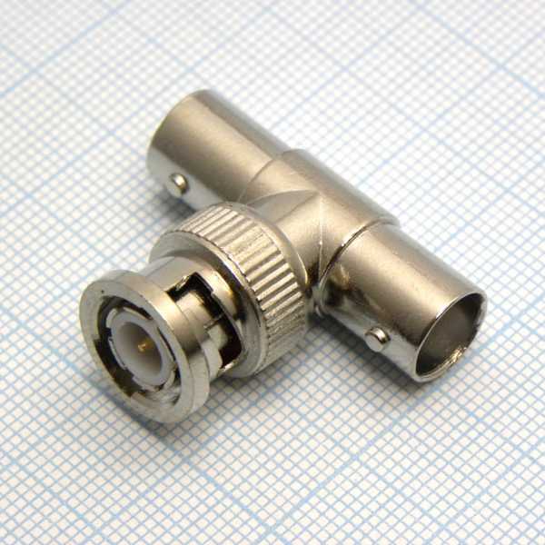 BNC штекер - 2*BNC гнезда (T-connector) от магазина РЭССИ