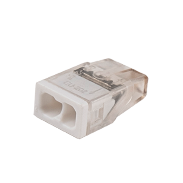 Клеммы монтажные PTC-2P 2273-202 450V 32A 0,14-4.0mm2 , 2 отверстия,  прозрачные, 100 шт. от магазина РЭССИ