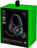 Наушники с микрофоном Razer Kraken V3 HyperSense черный 2м мониторные оголовье (RZ04-03770100-R3M1) от магазина РЭССИ