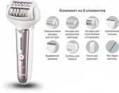 Эпилятор Panasonic ES-EL7A-S520 скор.:3 насад.:5 от аккум. белый от магазина РЭССИ