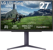 Монитор LG 27" UltraGear 27GS85Q-B черный IPS LED 16:9 HDMI матовая HAS 400cd 178гр/178гр 2560x1440 200Hz FreeSync DP 2K USB 6.2кг от магазина РЭССИ