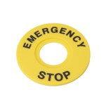 Маркировка для кнопки аварийного останова Emergency Stop D60 от магазина РЭССИ