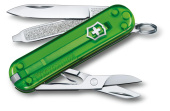 Нож-брелок Victorinox Classic SD Colors Green Tea 58 мм 7 функций полупрозрачный зелёный 0.6223.T41G от магазина РЭССИ