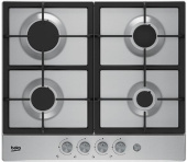 Газовая варочная поверхность Beko HIAG64235SX нержавеющая сталь от магазина РЭССИ