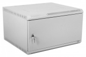 Шкаф коммутационный ЦМО ШРН-ЭКОНОМ (ШРН-Э-9.350.1) настенный 9U 600x350мм пер.дв.стал.лист 85кг серый 300мм 476мм от магазина РЭССИ