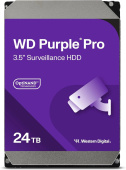 Жесткий диск WD SATA-III 24TB WD240PURP Surveillance Purple Pro (7200rpm) 512Mb 3.5" от магазина РЭССИ