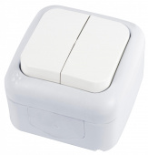 Выключатель Panasonic Palmiye откр. 2кл. IP54 белый глянцевый (упак.:1шт) (90555402-RU) от магазина РЭССИ