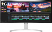 Монитор LG 38" UltraWide 38WN95C-W белый IPS LED 1ms 21:9 HDMI M/M матовая HAS Piv 450cd 178гр/178гр 3840x1600 144Hz G-Sync DP UW USB 8.32кг от магазина РЭССИ