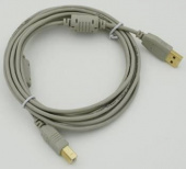 Кабель USB A(m) USB B(m) 3м феррит.кольца серый от магазина РЭССИ