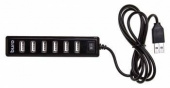 Разветвитель USB 2.0 Buro BU-HUB7-1.0-U2.0 7порт. черный от магазина РЭССИ