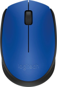 Мышь Logitech M171 синий/черный оптическая (1000dpi) беспроводная USB для ноутбука (2but) от магазина РЭССИ