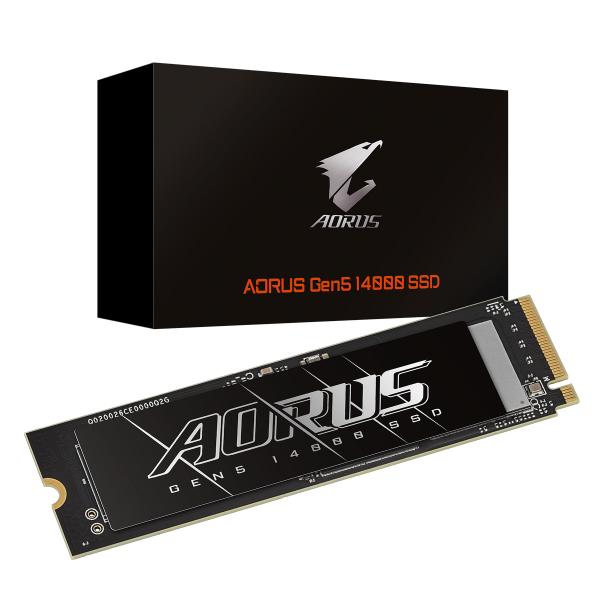 Накопитель SSD M.2 2280 1TB AORUS Gen5 14000 AG514K, PCIe 5.0 x4, 3D TLC NAND, 14000/6850 Мб/с от магазина РЭССИ