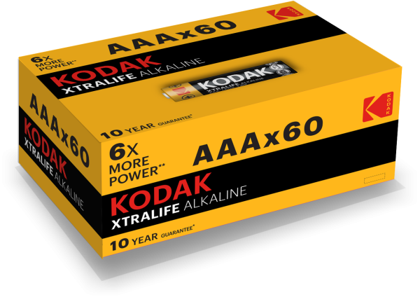 Батарейка LR03-60 (4S) colour box XTRALIFE Alkaline [K3A-60] (60/1200/38400) от магазина РЭССИ