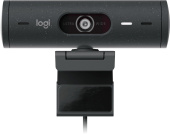 Камера Web Logitech HD Webcam Brio 500 черный 4Mpix (1920x1080) USB Type-C с микрофоном (960-001424) от магазина РЭССИ