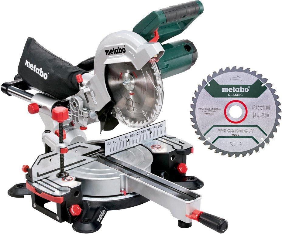 Торцовочная пила Metabo KGS 216 M SET 1200Вт 5000об/мин d=216мм от магазина РЭССИ