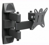 Кронштейн для телевизора Holder LCDS-5039 металлик 10"-26" макс.25кг настенный поворот и наклон от магазина РЭССИ