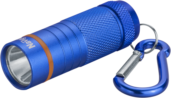 Фонарь светодиодный NPT-KC08-S-4LR44 брелок алюминиевый 1LED(1Вт) 1 режим синий от магазина РЭССИ