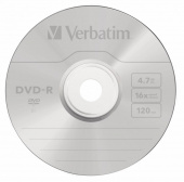 Диск DVD-R Verbatim 4.7Gb 16x Cake Box (10шт) (43523) от магазина РЭССИ