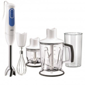 Блендер погружной Braun MQ3045WH Aperitive 700Вт белый/синий от магазина РЭССИ