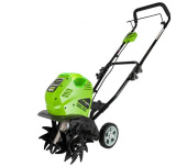 Аккумуляторный культиватор GreenWorks G40TL 40V 1хАКБ 4 А.ч ЗУ 27087VB от магазина РЭССИ