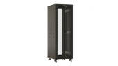 Шкаф серверный Hyperline (TTBR-3268-DD-RAL9004) напольный 32U 600x800мм пер.дв.перфор. задн.дв.перфор. 2 бок.пан. 1000кг черный 710мм 1610мм от магазина РЭССИ