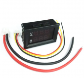 Приборы VC288 RR Вольтметр амперметр  DC 0-100V 10A  0.28" Red Red LED от магазина РЭССИ