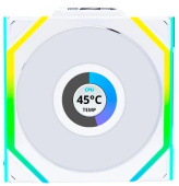 Вентилятор для корпуса Lian-Li Uni Fan SL Wireless 120 LCD ARGB 120х124.5x28 белый 4-pin 29.5дБ (G99.12SLLCD1W1W.R0) Ret от магазина РЭССИ