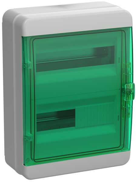 TEKFOR Корпус пластиковый КМПн-24 IP65 зеленая прозрачная дверь от магазина РЭССИ